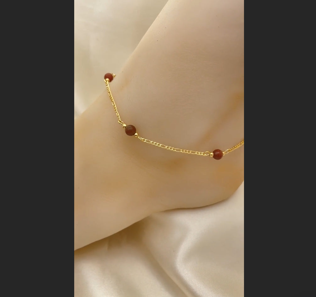 Bracelet cheville "red"