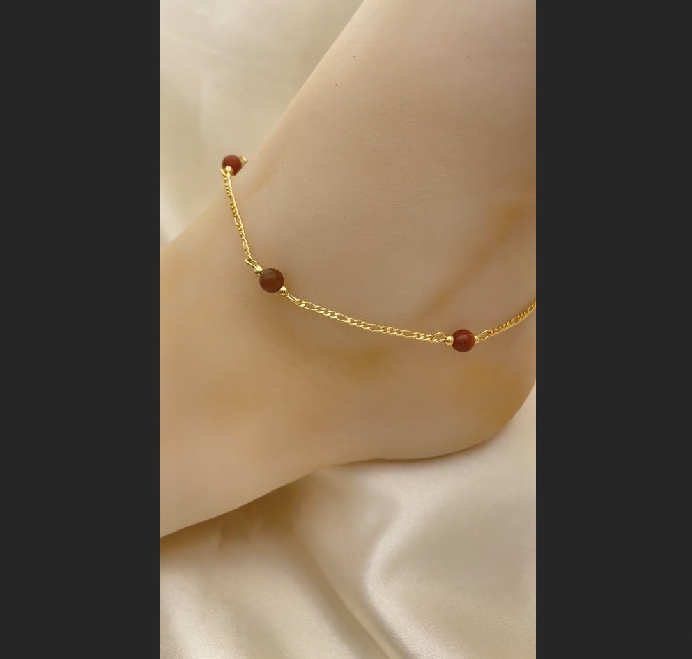 Bracelet cheville "red"
