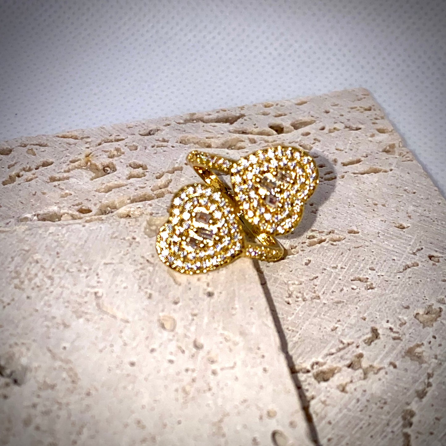 Bagues "Double coeur"