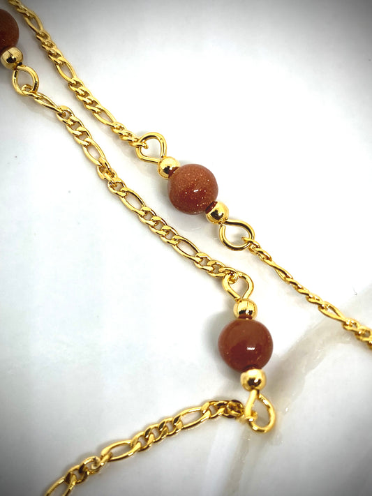 Bracelet cheville "red"