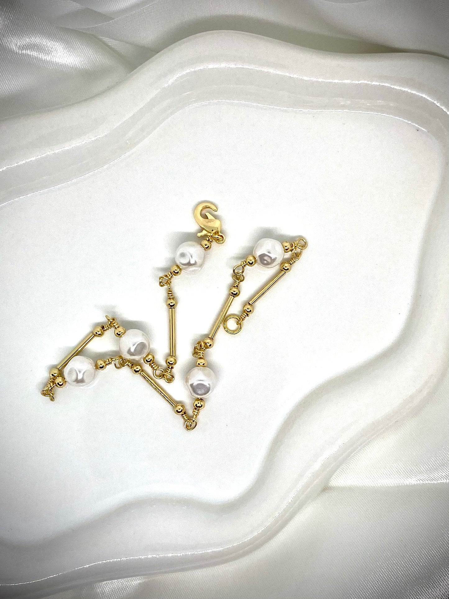 Bracelet cheville "Perles"